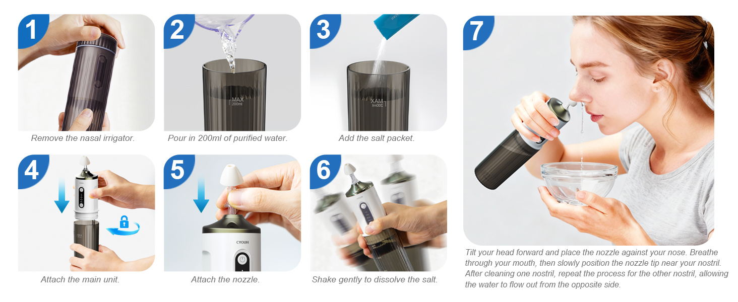 electric nasal irrigation system