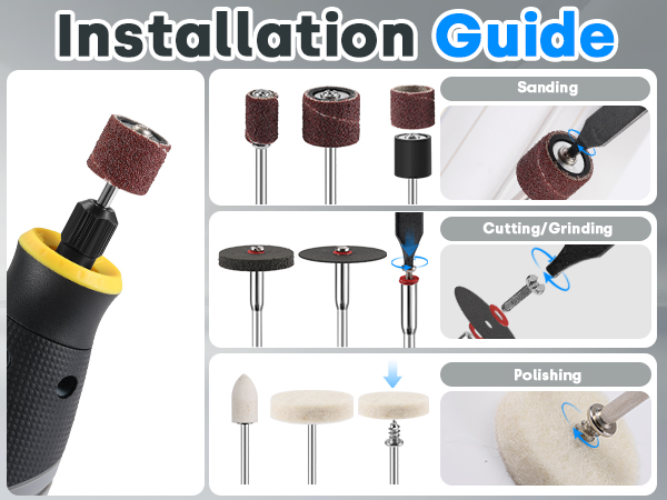 rotary tool accessories kit