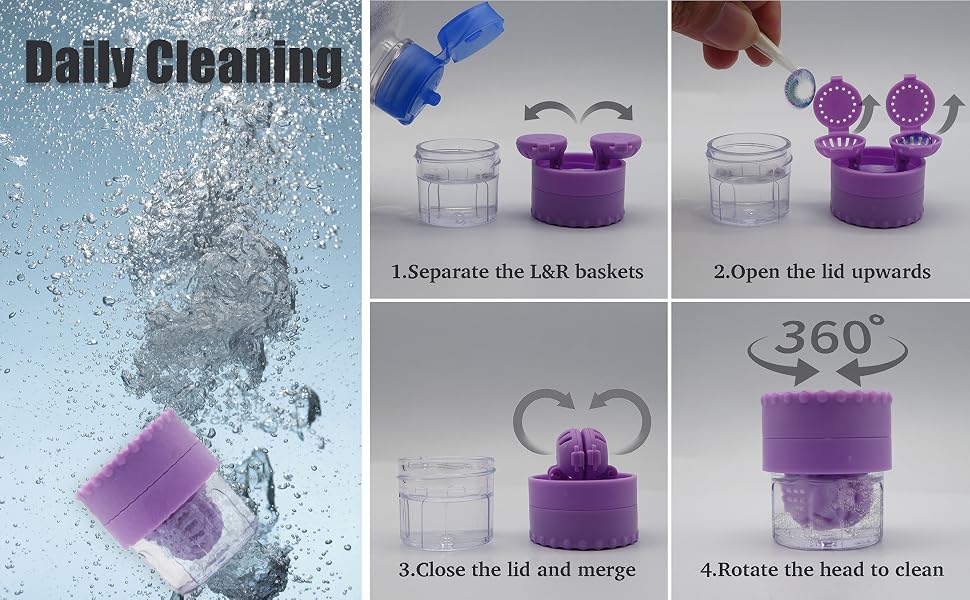 contact lens cleaner washer