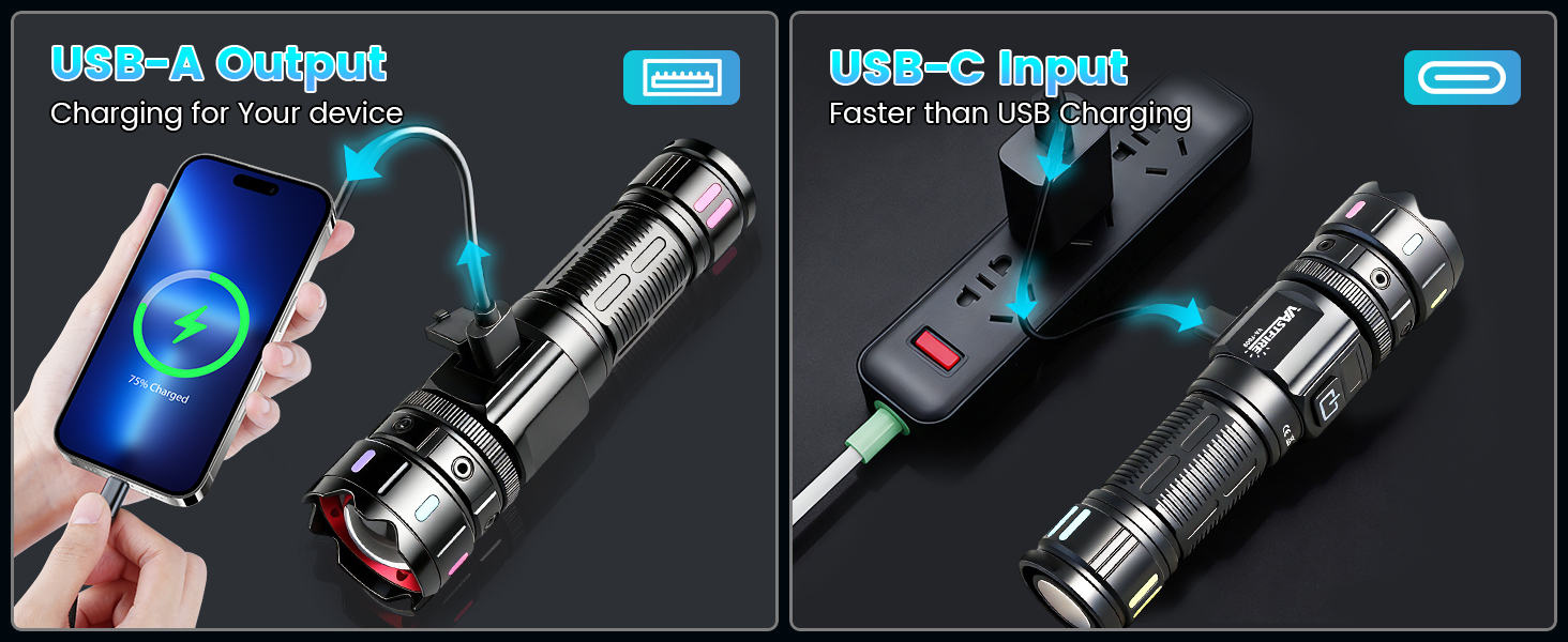 flashlight battery powere