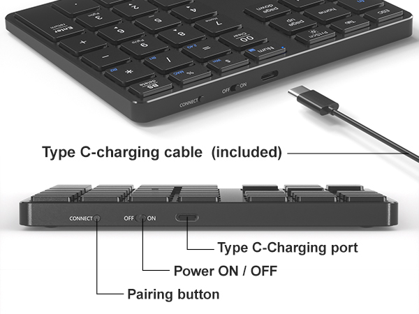 wireless 10 key for laptop
