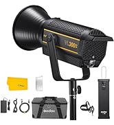 Godox VL300 II LED Video Light, 320W 5600K Daylight-Balanced Bowens Mount Continuous Video Light,...