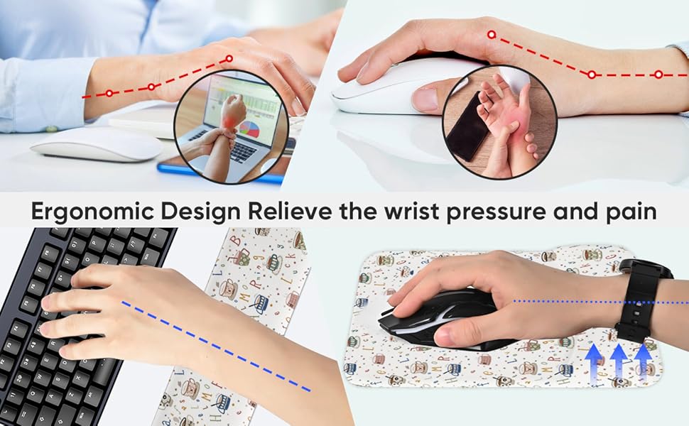 Keyboard Wrist Rest and Mouse Pad with Wrist Support