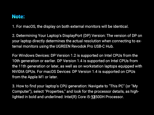 Ugreen usbc hub docking station
