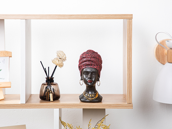 african head statue for home decorations