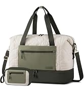 LOVEVOOK Travel Duffel Bag, Puffer Gym Bags for Women, Weekender Bags Duffle Bag Carry on Bag Per...