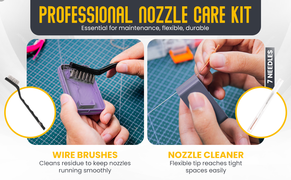brushes and nozzle