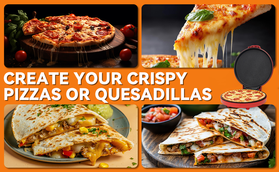 Create Your Crispy Pizzas Or Quesadillas