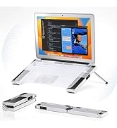 DUVOSS Bluetooth Speaker, Portable Laptop Stand with Wireless Speakers, True 3D Stereo Sound for ...