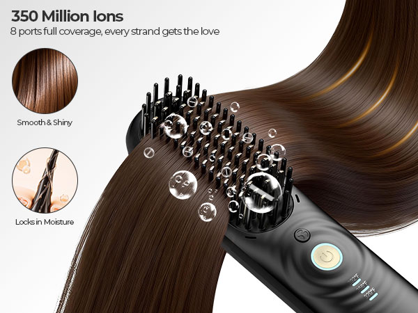 Hair straightening Brush