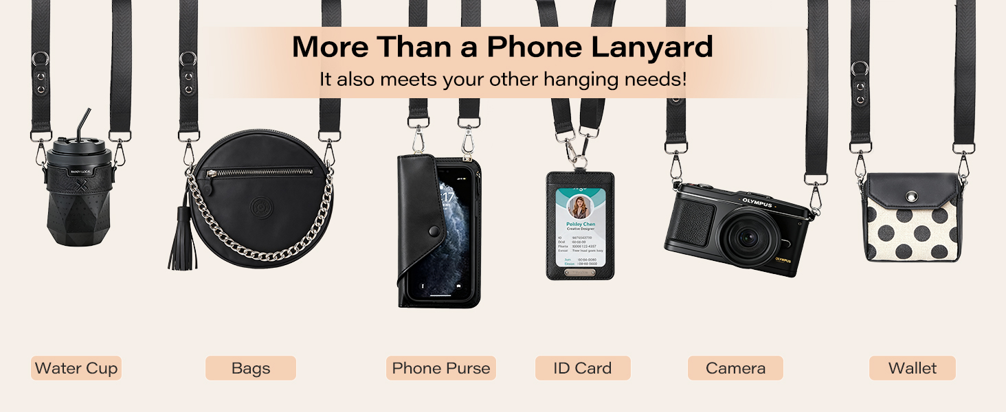 clip and go phone strap with wallet