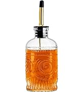 gegewawa Glass Coffee Syrup Dispenser Bottles 7 OZ, Simple Syrup Bottles with Metal Pour Spout, S...