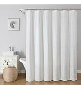 Onalasyc Butterfly Shower Curtain, Lace Butterfly Shower Curtains for Bathroom, White Sheer Showe...