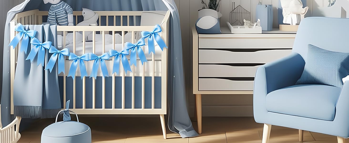 blue baby bow for mailbox