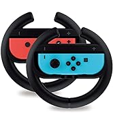 TALK WORKS Nintendo Switch Racing Wheel Controllers For Joy-Con - Gaming Accessory Driving Grip C...