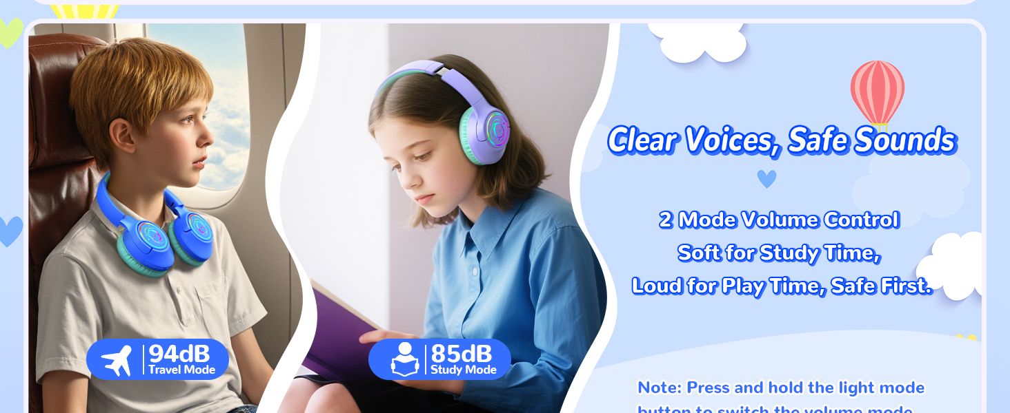 Bluetooth kids headphones