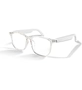 otinsile GS03 Smart Glasses for Women,Bluetooth Audio Glasses, Blue Light Glasses for Women Men, ...