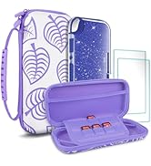TIKOdirect Carrying Case for Switch lite, Shockproof Portable Travel Bag with Glitter Galaxy cove...