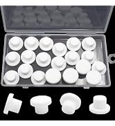 BOPOREAE 20 Pcs 1/2 In/13 mm Silicone Rubber Plug for Round Holes, Waterproof T Type Rubber Stopp...