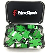 Fibershack -SC/APC to SC/APC Fiber Coupler Tin - 12 Pack - Single Mode SC-APC Fiber Connector. SC...