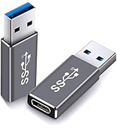 Electop Updated USB 3.1 GEN 2 Male to Type C Female Adapter (2 Pack), Support Double Sides 10Gbps...