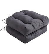 IPYNBAP Outdoor Chair Cushions Set of 2, 19 x 19 inch Patio Chair Cushions, Tufted Patio Furnitur...