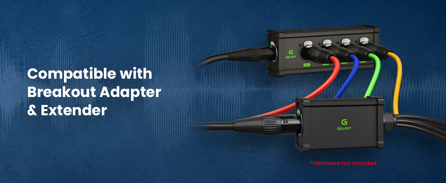 GearIT Cat6 shielded ethernet cable Ethercon compatible