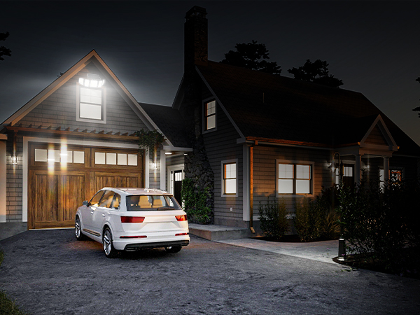 Solar Lights Outdoor Waterproof Motion Sensor - Solar Flood Security Light for Outside - 2Pack