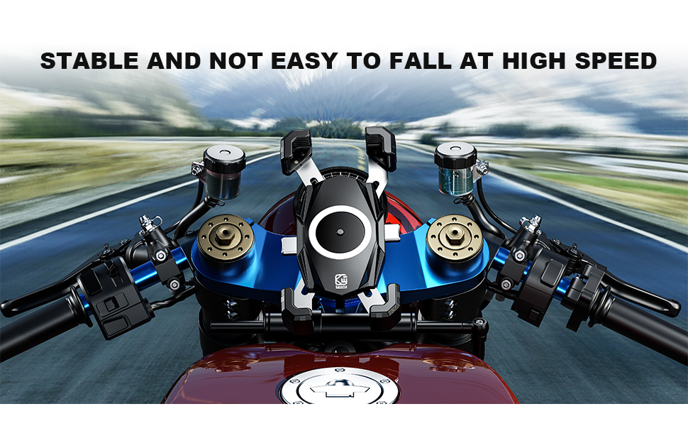 motorcycle fork stem phone mount