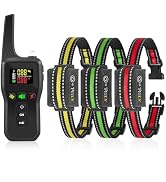 PetJoy Automatic Bark Collar for Dogs - Shock Collar with Remote and Auto Modes, Bark Training Co...