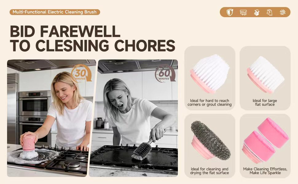 electric spin scrubber