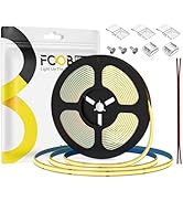 FCOB 16.4FT COB Strip Lights, Dimmable DC 24V 2700K Warm White IP65 Waterproof LED Strip, 480LEDs...