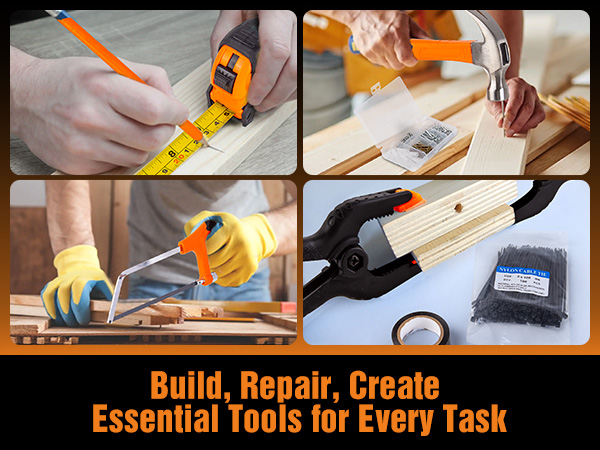 XOOL 368 Piece Home Repair Tool Kit with Drawer Toolbox