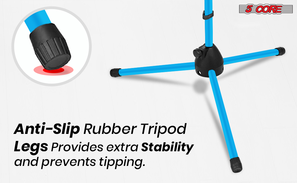 Anti slip rubber tripod