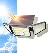 Ensenior Motion Sensor Outdoor Lights, 220 LED IP65 Waterproof Solar Security Light with Remote C...