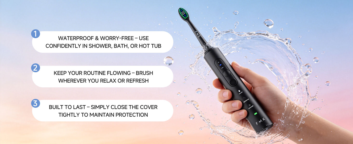 IPX7 Waterproof Electric Toothbrush