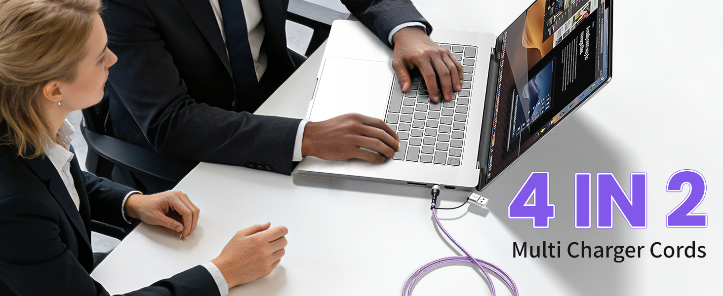 4 in 2 Multi Charger Cords