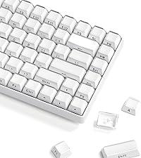 Womier Pudding Keycaps, PBT Shine Through Keycaps 165 Keys Set Custom Key caps Set OEM Profile, Univ...