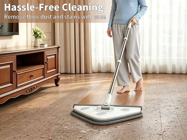 Hassle-Free Cleaning - Remove floor dust and stains with ease