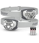 Energizer LED Headlamp PRO (2-Pack), IPX4 Water Resistant Headlamps, High-Performance Head Light ...