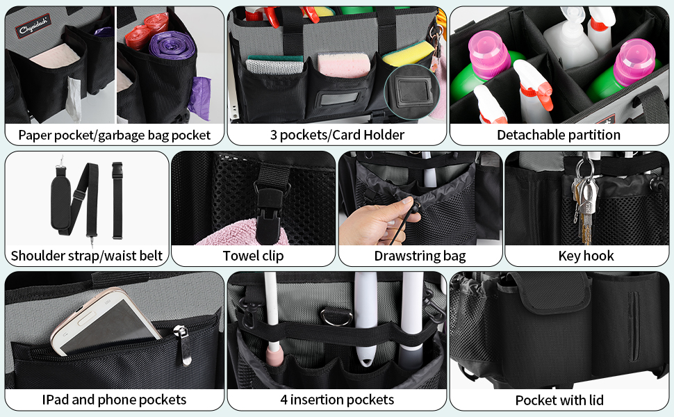 cleaning supply caddy