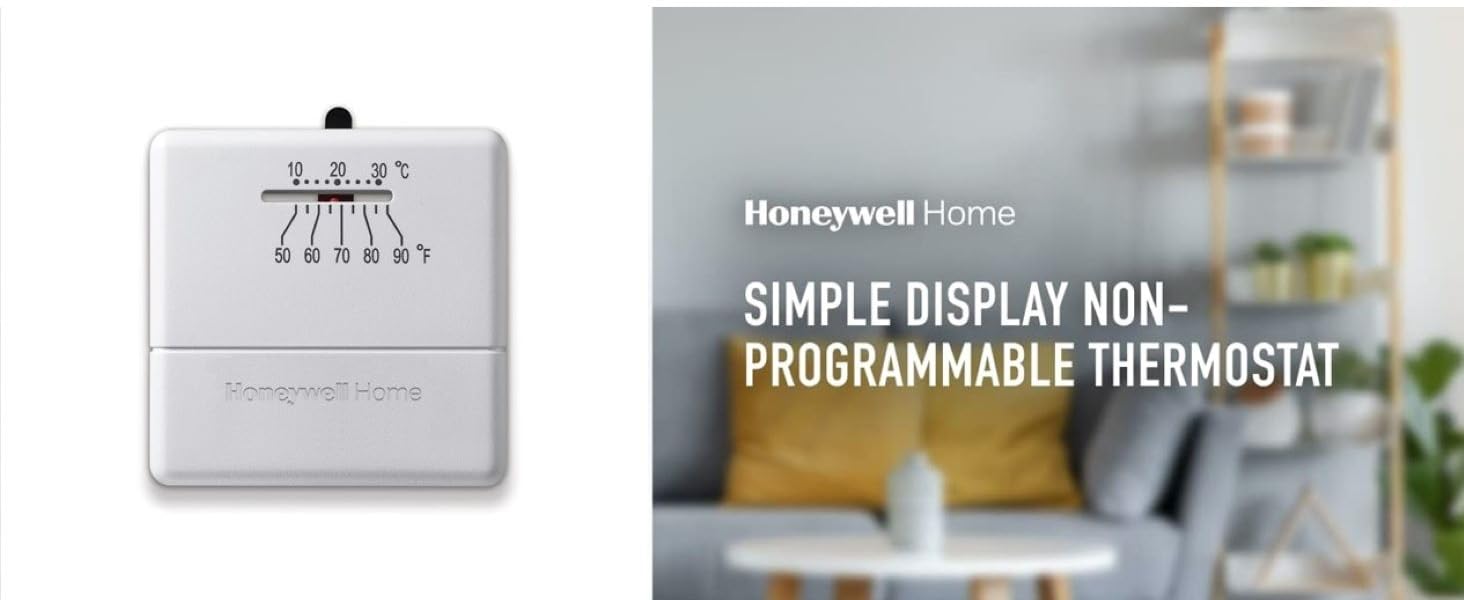 Honeywell Home Simple Display Non-Programmable Thermostat