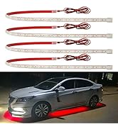 YM E-Bright Car Led Strip Lights Cuttable Underglow Led Ambient Lighting for Motorcycle Trucks Va...
