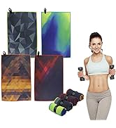 Acteon Quick Dry Microfiber Towel, Silver ION (4-Pack) Odor-Free Gym Workout Towels, Multipurpose...