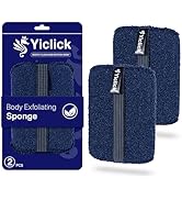 Yiclick Exfoliating Body Scrubber &amp; Shower Exfoliator (2 Pack) – Mens Body Scrubber &amp; Womens Spon...