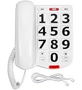 Big Button Phone for Seniors,Large Button Phones for Seniors,3 One-Touch Speed Dial Keys,Adjustab...