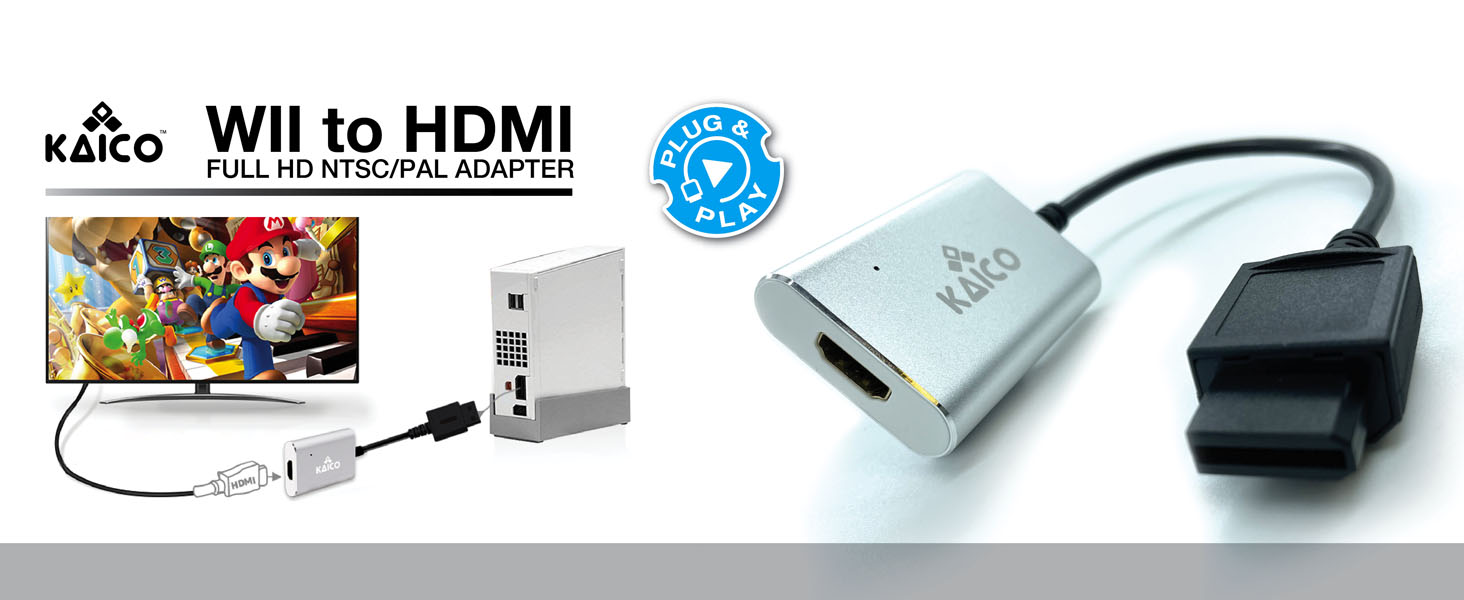 Nintendo Wii HDMI Adapter Component Converter Adapter Wii2HDMI