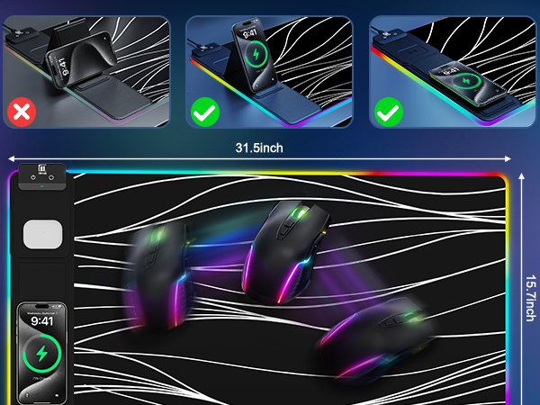 rgb mouse pad gaming