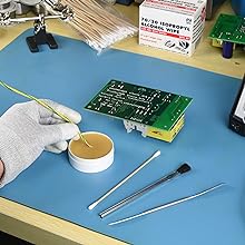 tools, applicator, flux, spatula, brushes, acid, toothpicks, flux, paste, dipped, wires