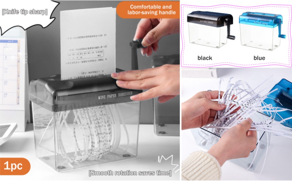 mini paper shredder Hand Paper Cutter for Paper,Notes,Bills,Portrait,Photo